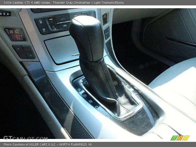 Thunder Gray ChromaFlair / Light Titanium/Ebony 2009 Cadillac CTS 4 AWD Sedan