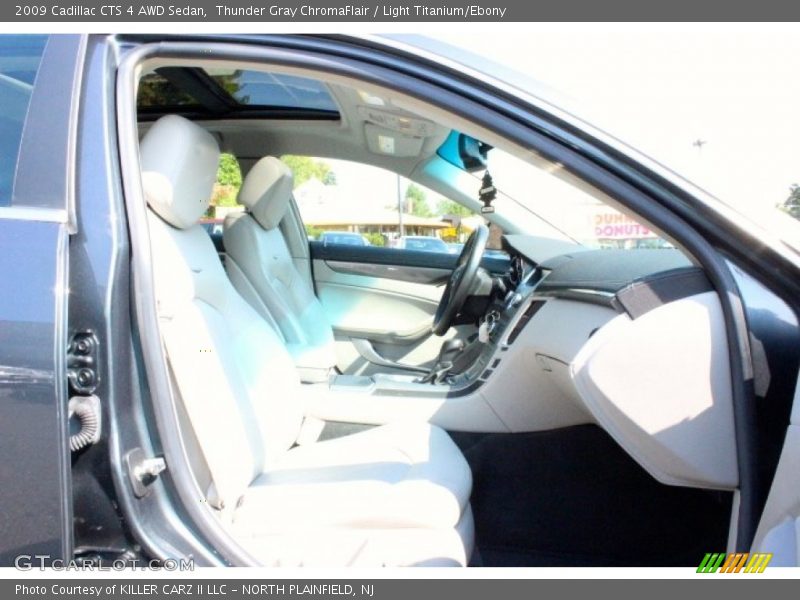 Thunder Gray ChromaFlair / Light Titanium/Ebony 2009 Cadillac CTS 4 AWD Sedan