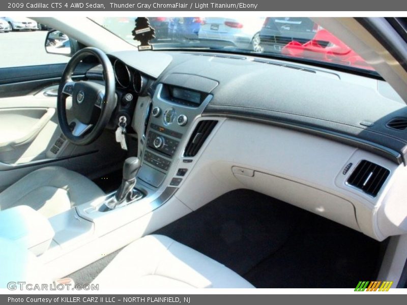 Thunder Gray ChromaFlair / Light Titanium/Ebony 2009 Cadillac CTS 4 AWD Sedan