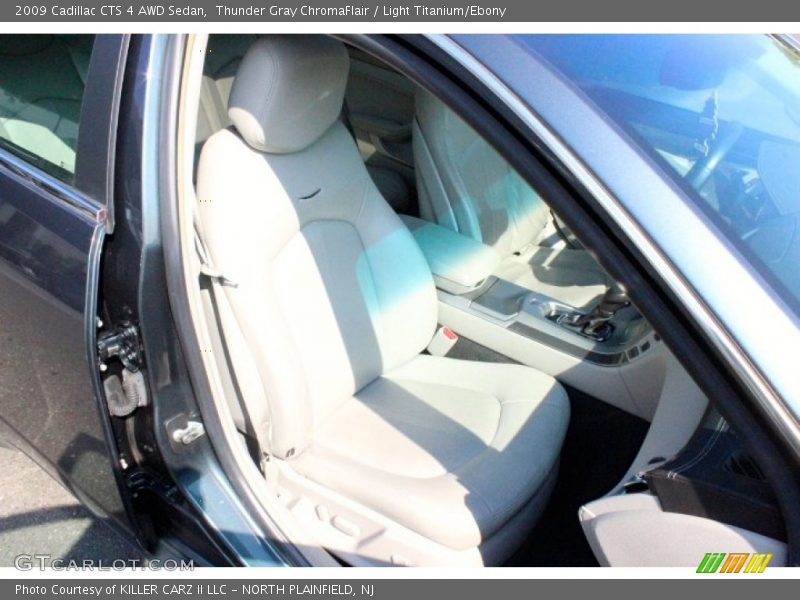Thunder Gray ChromaFlair / Light Titanium/Ebony 2009 Cadillac CTS 4 AWD Sedan
