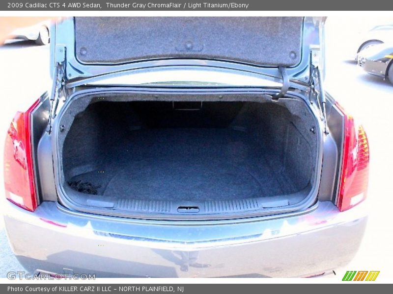 Thunder Gray ChromaFlair / Light Titanium/Ebony 2009 Cadillac CTS 4 AWD Sedan