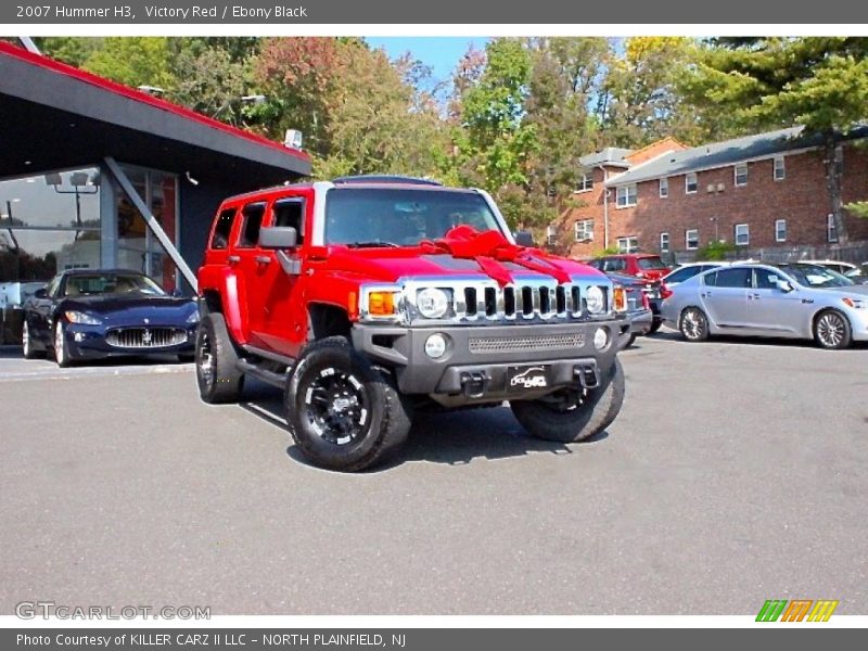 Victory Red / Ebony Black 2007 Hummer H3