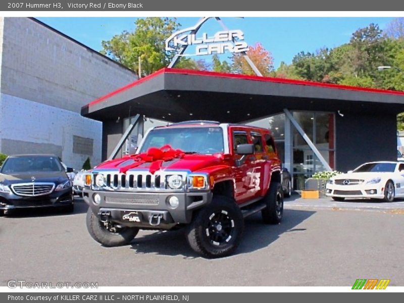 Victory Red / Ebony Black 2007 Hummer H3
