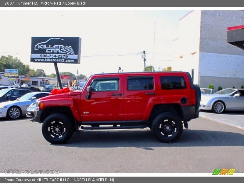 Victory Red / Ebony Black 2007 Hummer H3