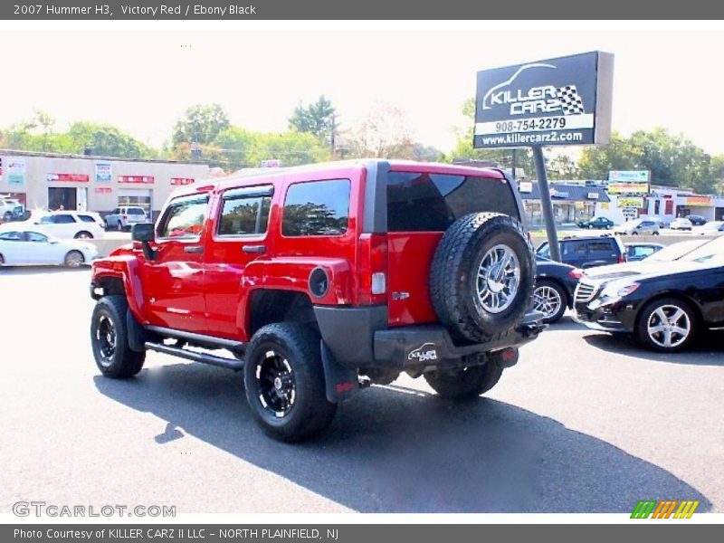 Victory Red / Ebony Black 2007 Hummer H3