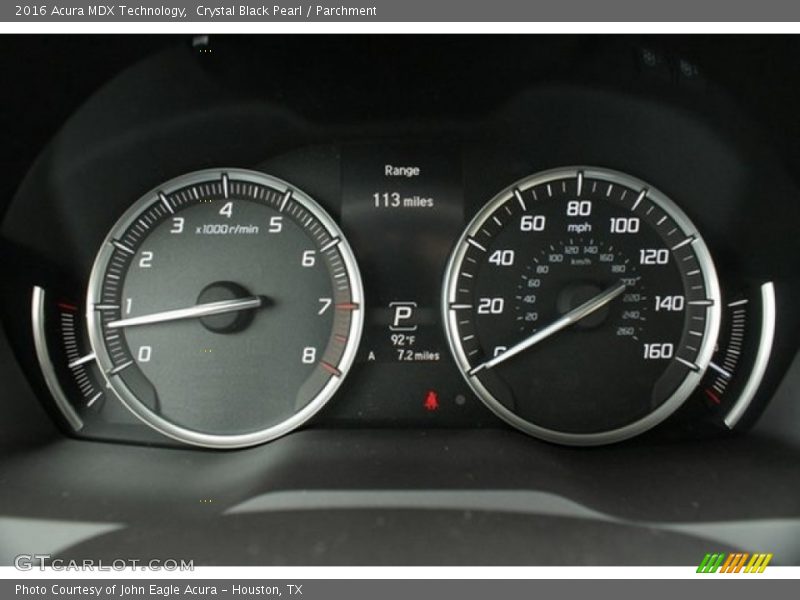 Crystal Black Pearl / Parchment 2016 Acura MDX Technology