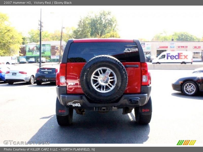 Victory Red / Ebony Black 2007 Hummer H3