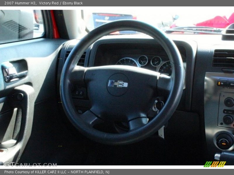 Victory Red / Ebony Black 2007 Hummer H3