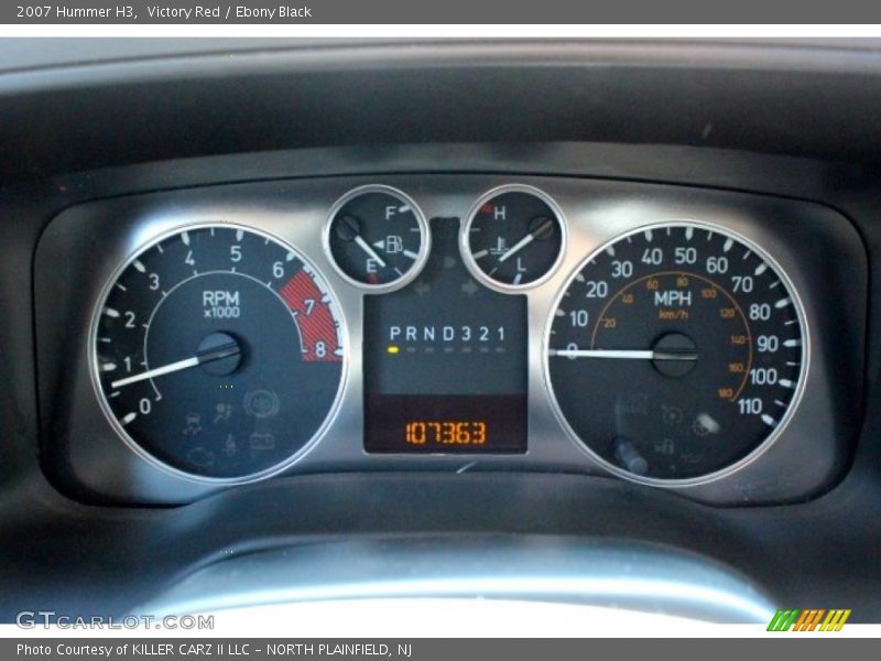 Victory Red / Ebony Black 2007 Hummer H3