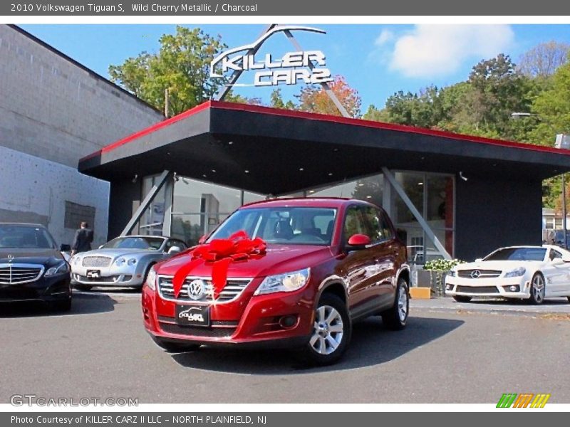 Wild Cherry Metallic / Charcoal 2010 Volkswagen Tiguan S