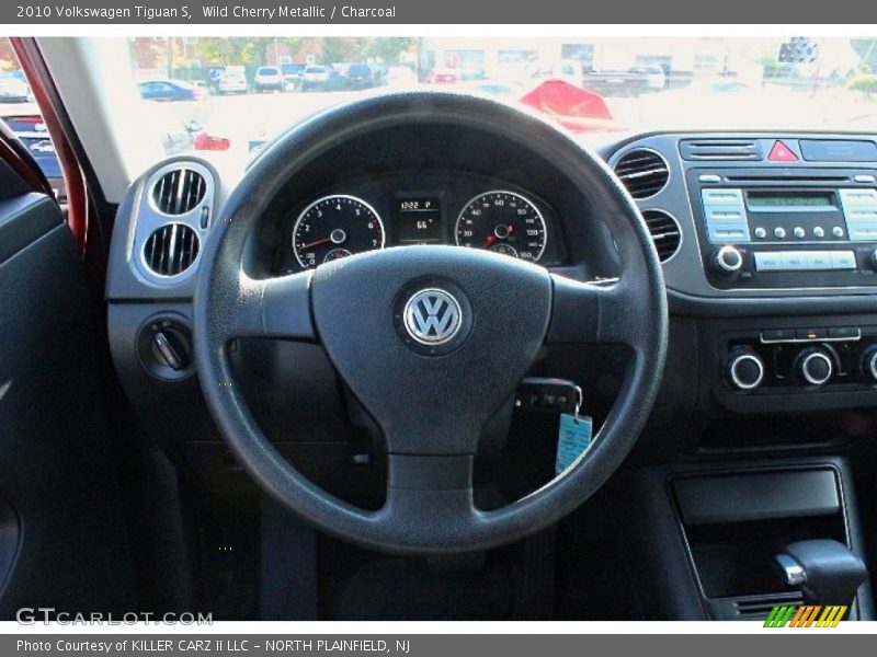 Wild Cherry Metallic / Charcoal 2010 Volkswagen Tiguan S