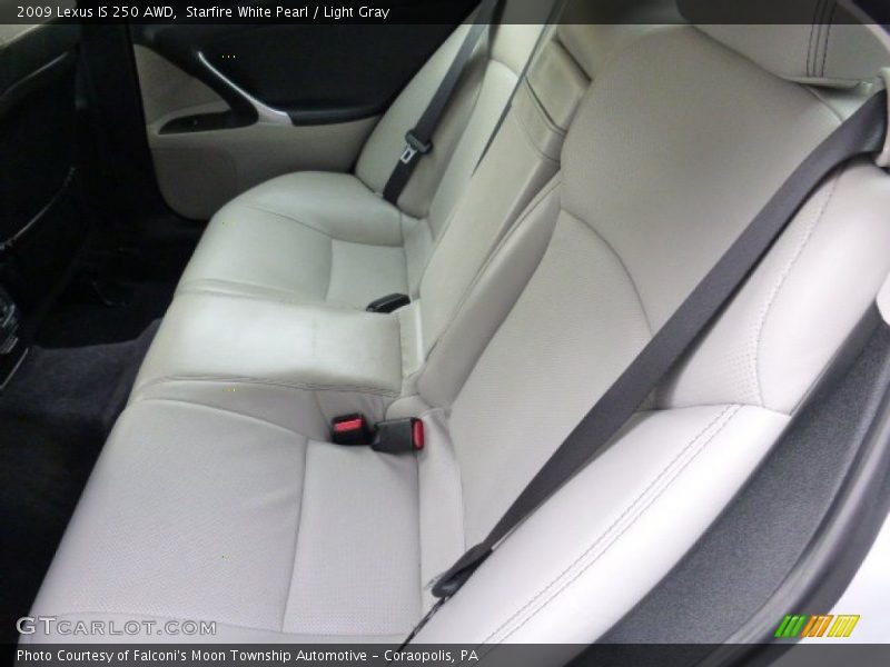 Starfire White Pearl / Light Gray 2009 Lexus IS 250 AWD