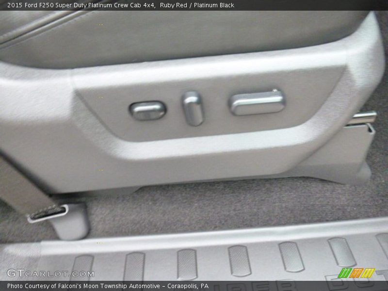 Ruby Red / Platinum Black 2015 Ford F250 Super Duty Platinum Crew Cab 4x4