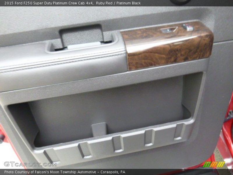 Ruby Red / Platinum Black 2015 Ford F250 Super Duty Platinum Crew Cab 4x4