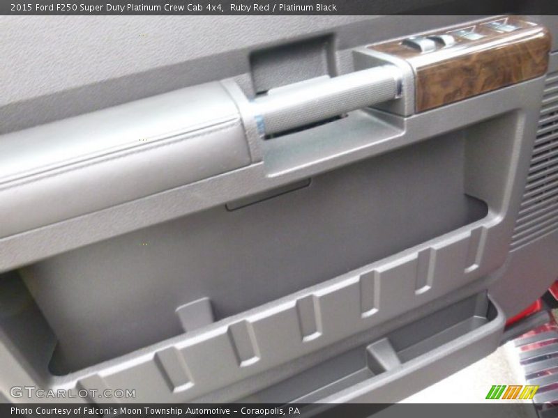 Ruby Red / Platinum Black 2015 Ford F250 Super Duty Platinum Crew Cab 4x4