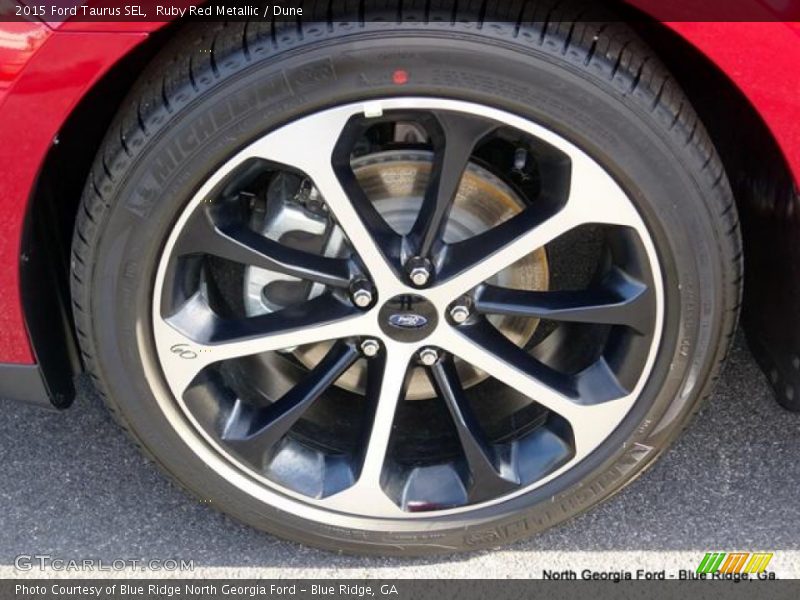 Ruby Red Metallic / Dune 2015 Ford Taurus SEL