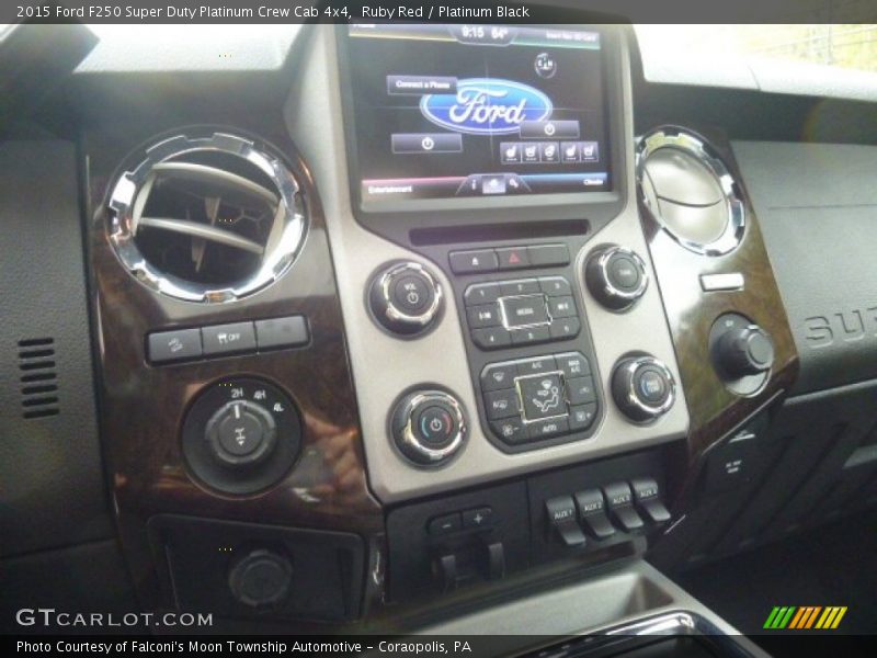 Ruby Red / Platinum Black 2015 Ford F250 Super Duty Platinum Crew Cab 4x4
