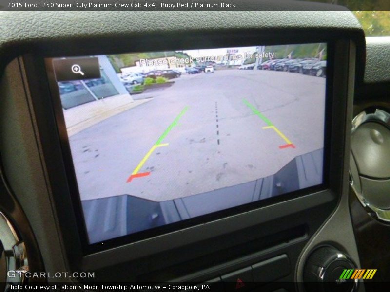 Ruby Red / Platinum Black 2015 Ford F250 Super Duty Platinum Crew Cab 4x4