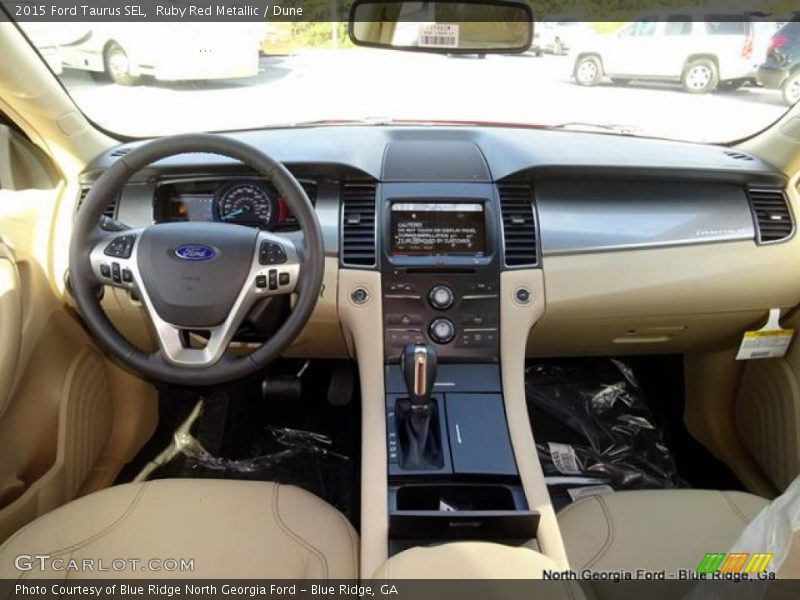 Ruby Red Metallic / Dune 2015 Ford Taurus SEL
