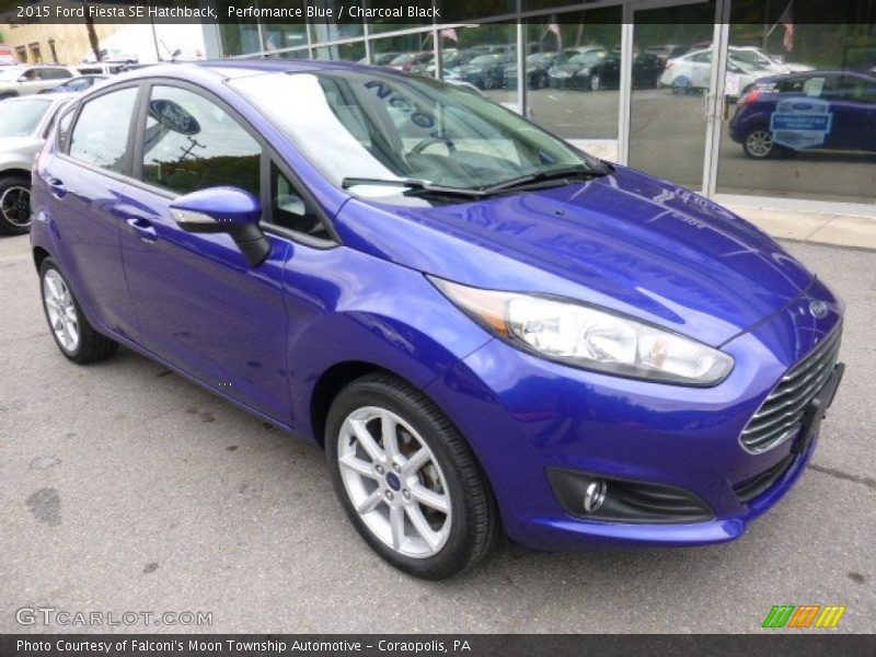 Perfomance Blue / Charcoal Black 2015 Ford Fiesta SE Hatchback