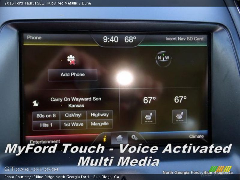 Ruby Red Metallic / Dune 2015 Ford Taurus SEL