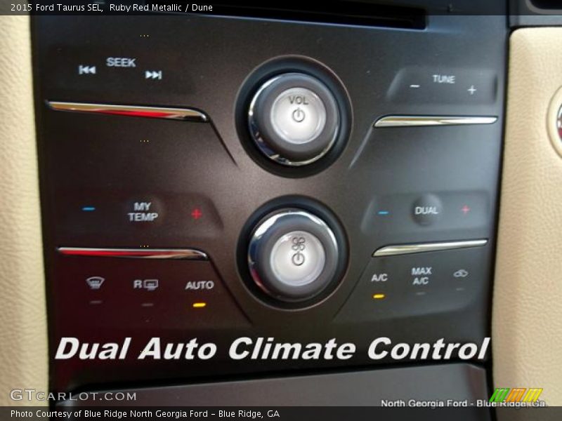 Ruby Red Metallic / Dune 2015 Ford Taurus SEL