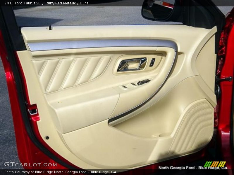 Ruby Red Metallic / Dune 2015 Ford Taurus SEL