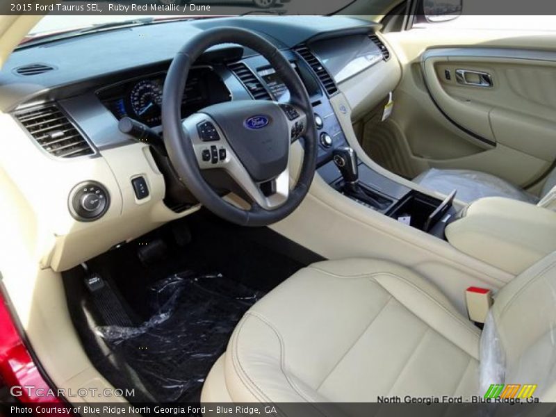 Ruby Red Metallic / Dune 2015 Ford Taurus SEL