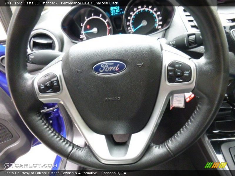 Perfomance Blue / Charcoal Black 2015 Ford Fiesta SE Hatchback