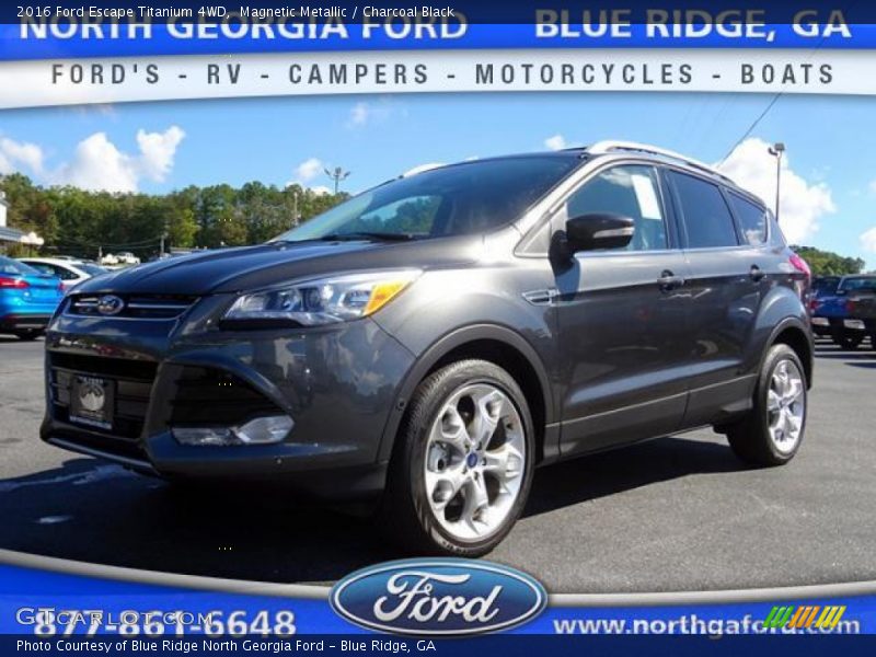 Magnetic Metallic / Charcoal Black 2016 Ford Escape Titanium 4WD
