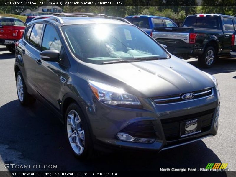 Magnetic Metallic / Charcoal Black 2016 Ford Escape Titanium 4WD
