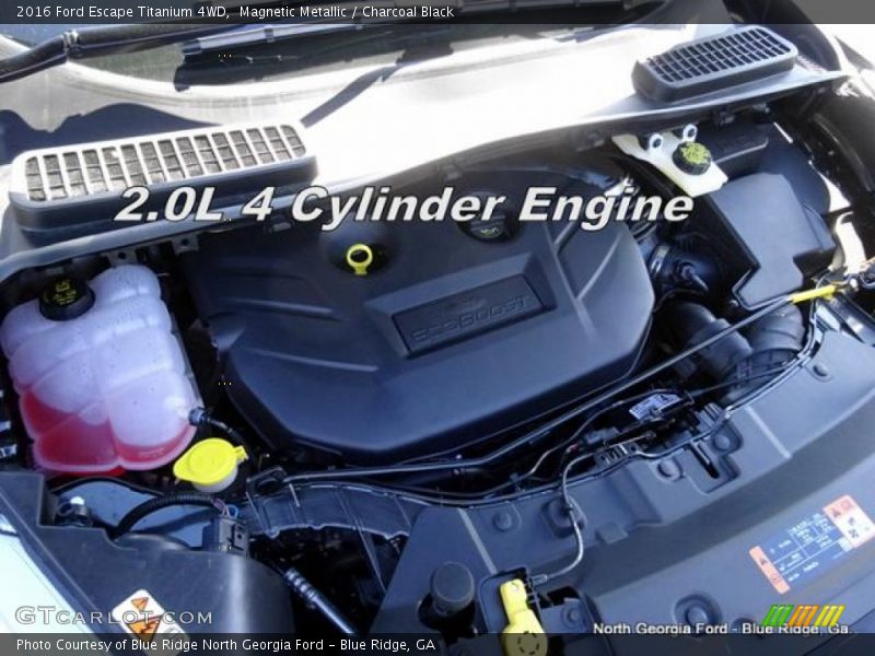 Magnetic Metallic / Charcoal Black 2016 Ford Escape Titanium 4WD