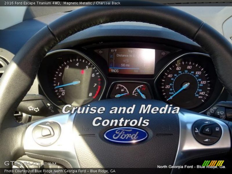 Magnetic Metallic / Charcoal Black 2016 Ford Escape Titanium 4WD