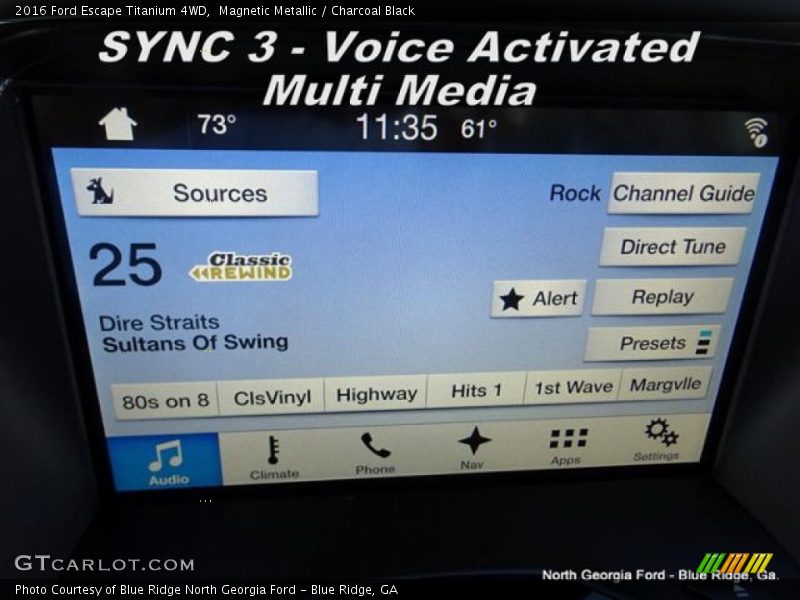 Magnetic Metallic / Charcoal Black 2016 Ford Escape Titanium 4WD