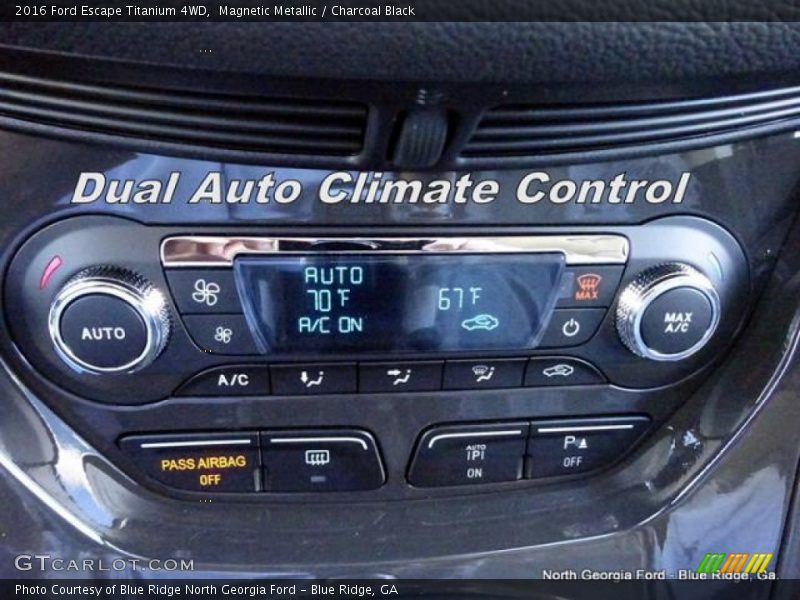 Magnetic Metallic / Charcoal Black 2016 Ford Escape Titanium 4WD
