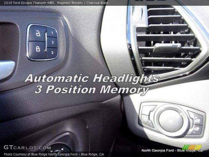 Magnetic Metallic / Charcoal Black 2016 Ford Escape Titanium 4WD