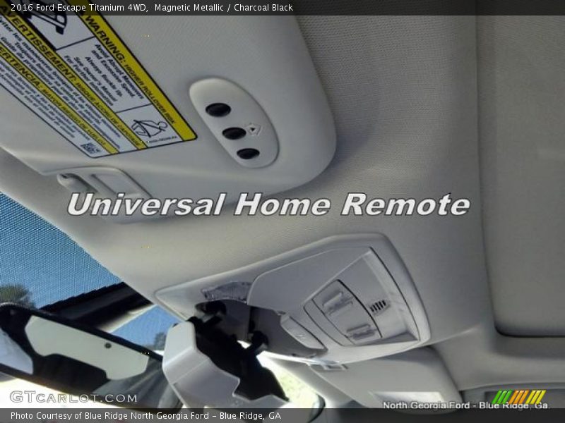 Magnetic Metallic / Charcoal Black 2016 Ford Escape Titanium 4WD