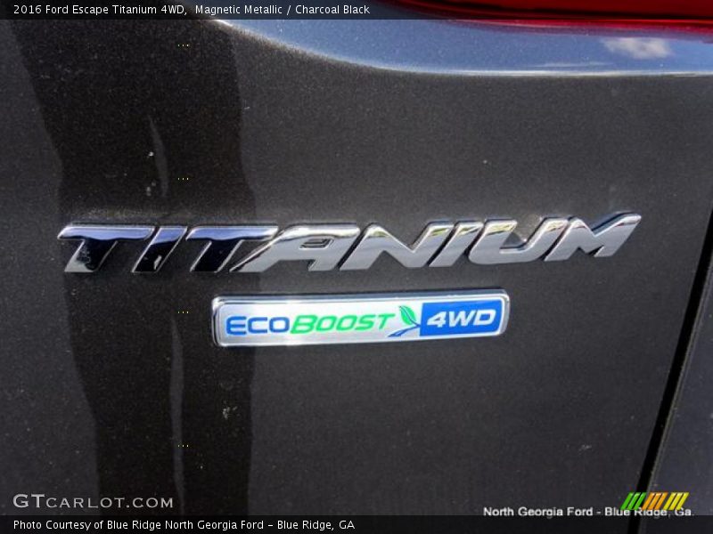 Magnetic Metallic / Charcoal Black 2016 Ford Escape Titanium 4WD