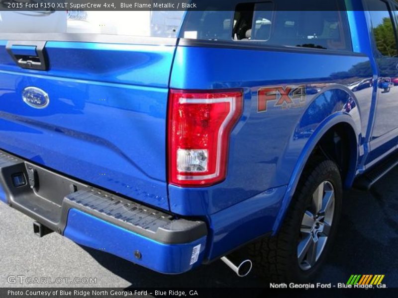 Blue Flame Metallic / Black 2015 Ford F150 XLT SuperCrew 4x4