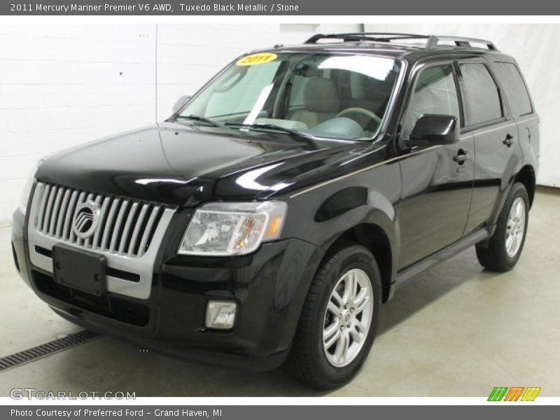 Tuxedo Black Metallic / Stone 2011 Mercury Mariner Premier V6 AWD