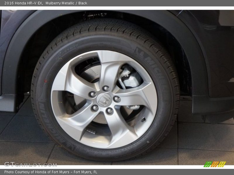 Mulberry Metallic / Black 2016 Honda HR-V EX