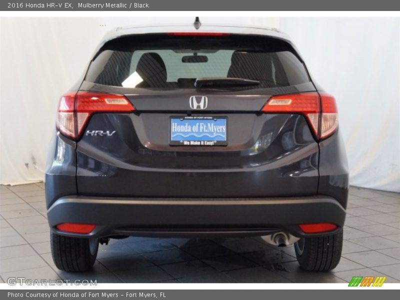 Mulberry Metallic / Black 2016 Honda HR-V EX