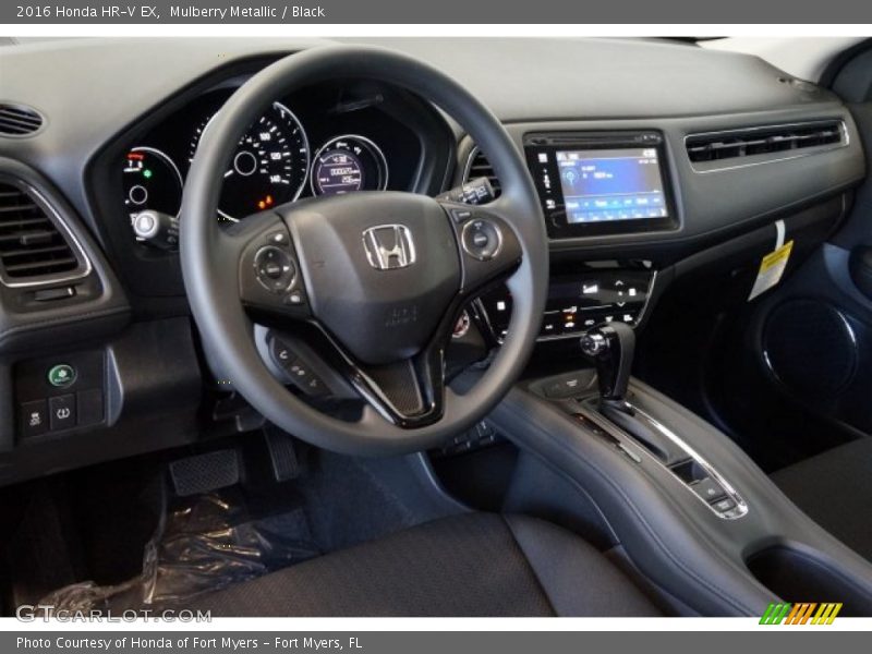 Mulberry Metallic / Black 2016 Honda HR-V EX
