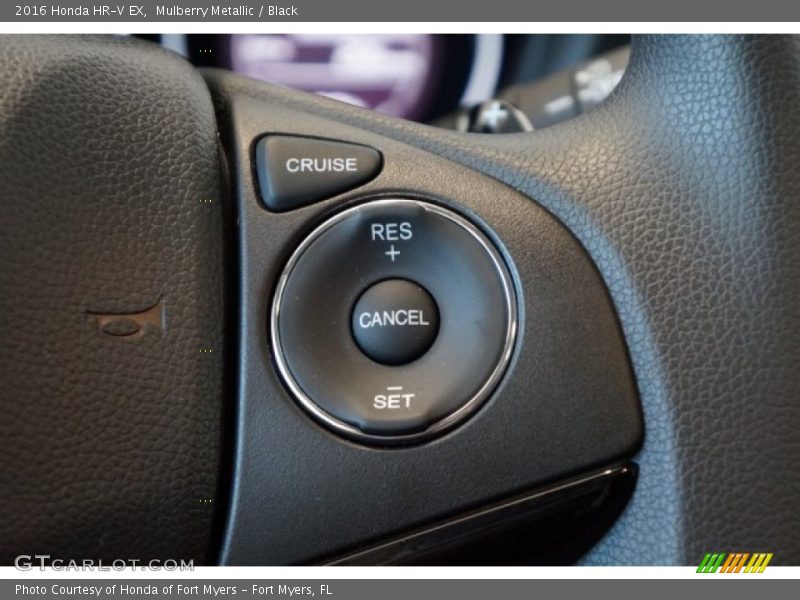 Mulberry Metallic / Black 2016 Honda HR-V EX