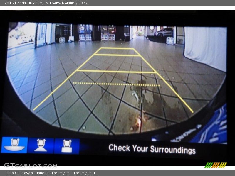Mulberry Metallic / Black 2016 Honda HR-V EX