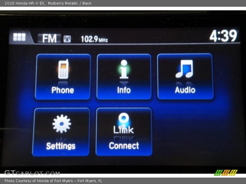 Mulberry Metallic / Black 2016 Honda HR-V EX