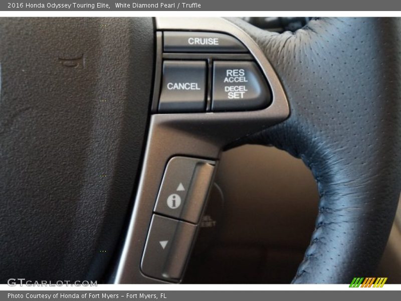 Controls of 2016 Odyssey Touring Elite