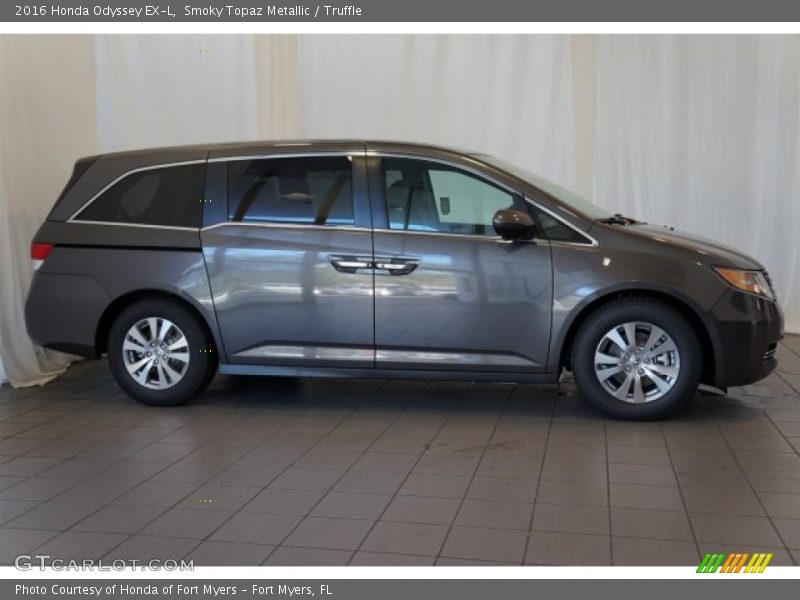 Smoky Topaz Metallic / Truffle 2016 Honda Odyssey EX-L