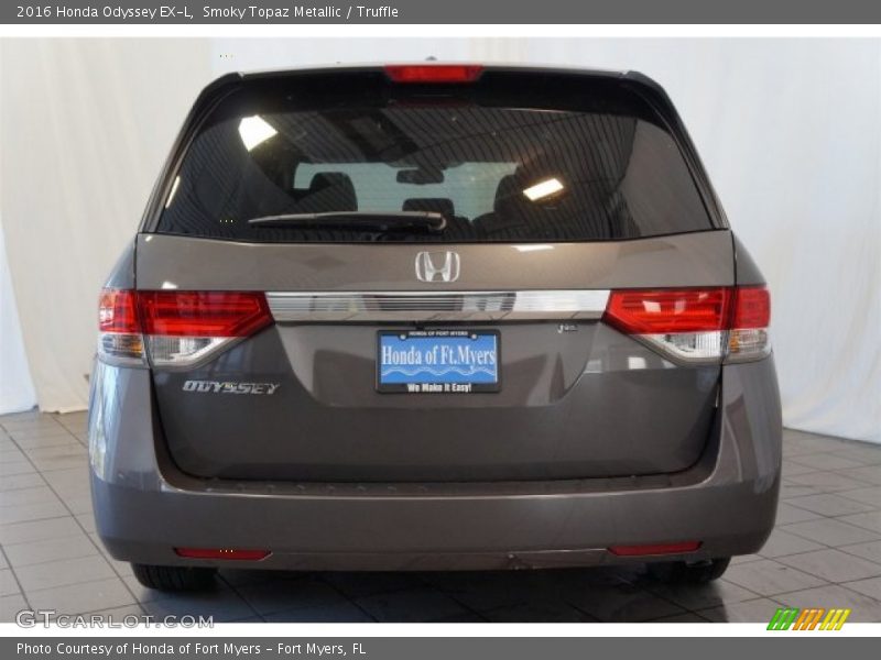 Smoky Topaz Metallic / Truffle 2016 Honda Odyssey EX-L
