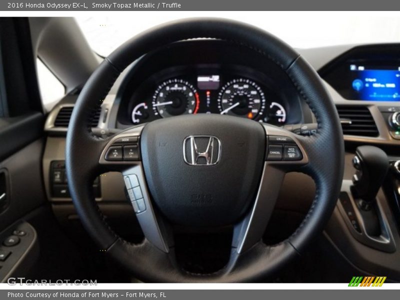 Smoky Topaz Metallic / Truffle 2016 Honda Odyssey EX-L
